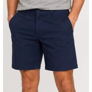 Michael Richards Men’s Navy Flat Front Casual Shorts Size 38